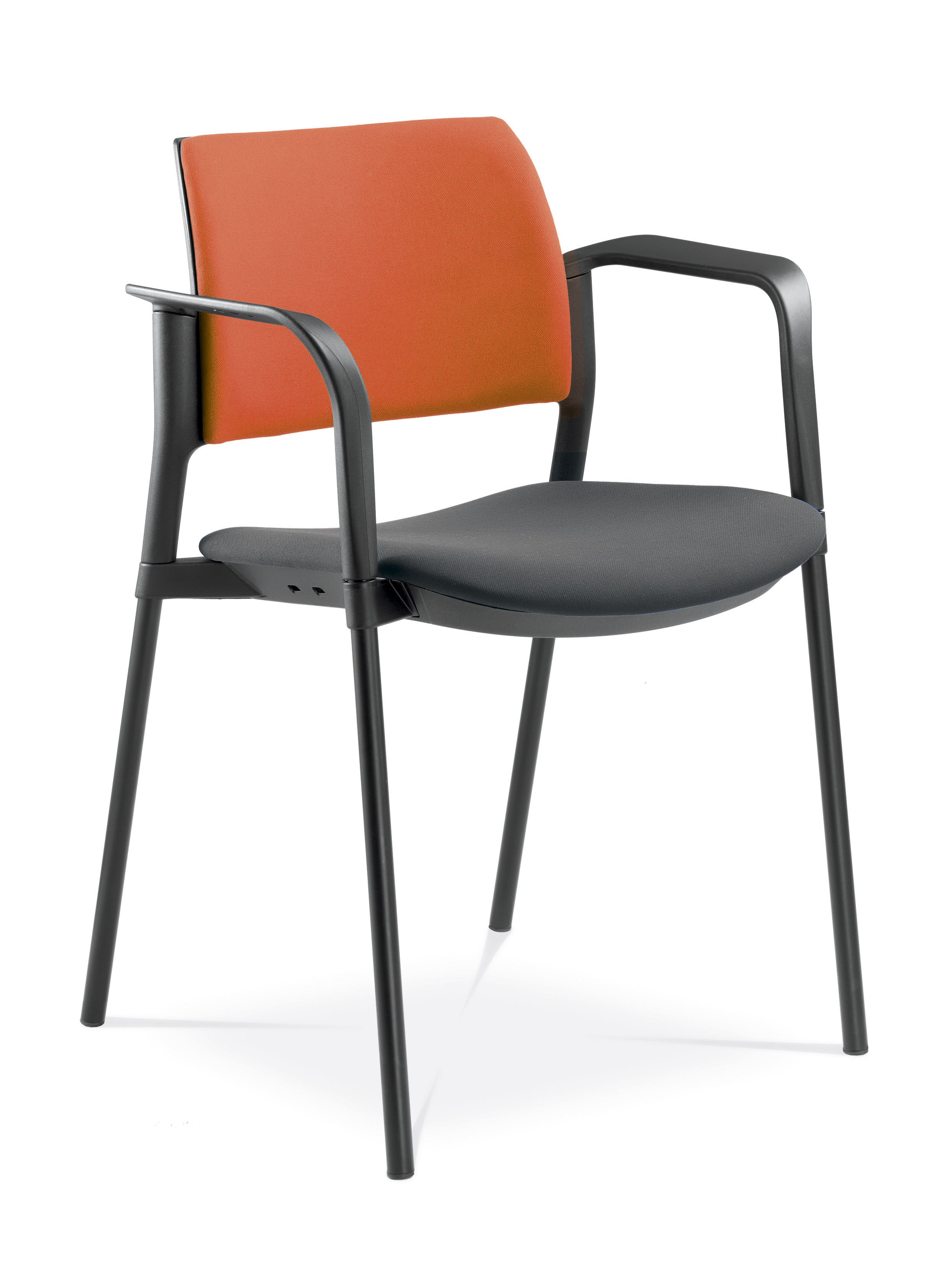 Dream+ Konferenzstuhl mit/ohne Armlehnen (Sitz & Rücken gepolstert, 4-Fuß-Gestell)