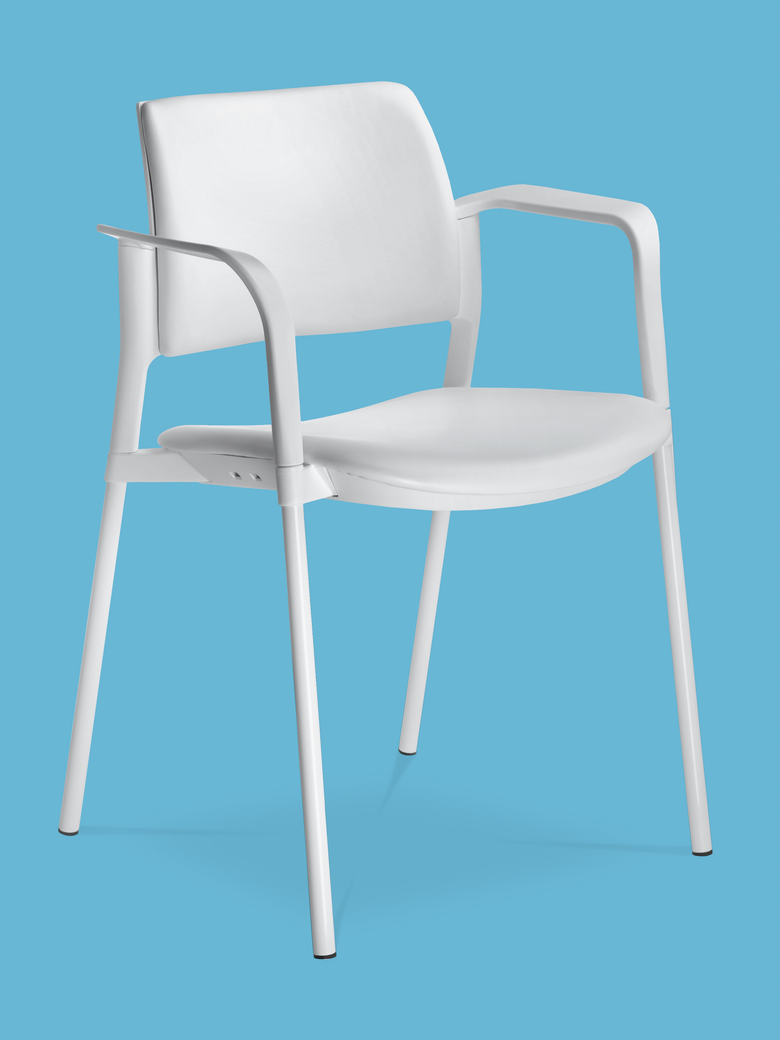 Dream+ Konferenzstuhl mit/ohne Armlehnen (Sitz & Rücken gepolstert, 4-Fuß-Gestell)